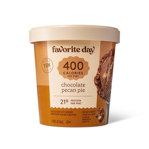Reduced Fat Chocolate Pecan Pie Ice Cream - 16oz - Favorite Day™ - 1 of 3