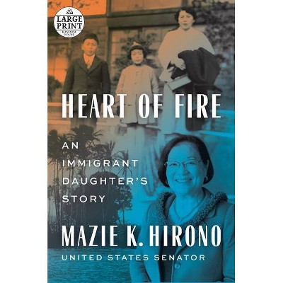 Heart of Fire - Large Print by  Mazie K Hirono (Paperback)