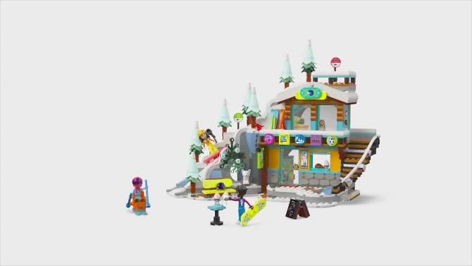 LEGO Friends Holiday Ski Slope and Caf&#233; Creative Building Toy 41756, 2 of 8, play video
