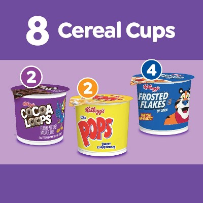 Kellogg's Variety Pack Breakfast Cereal Cups - 14.4oz/8ct