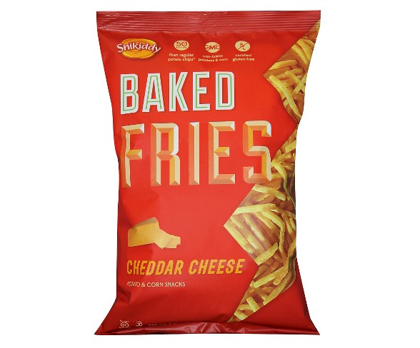 Snikiddy Cheddar Cheese Baked Fries - 4.5oz