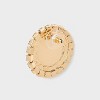 Pearl Center With Stone Border Button Earrings - A New Day™ Gold/Multi - 2 of 3