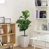 Floral Home 40" Fiddle Leaf Fig Tree in Pot - 1-Piece - 4 of 4