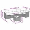 vidaXL Garden Sofa Set Grey, Dark grey - 3 of 4