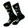 Crazy Dog Women's Black Cat Socks Funny Sarcastic Kitten Graphic Novelty Footwear for Ladies - 2 of 4