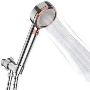 Filtered Shower Head ¨C Chrome Plated ABS High-Pressure Showerhead with PP Cotton Filter & Water Saving Mode (1-Piece, Universal Fit)" - 1 of 4