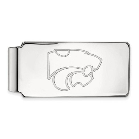 Black Bow Jewelry Sterling Silver Kansas State Wildcats NCAA Money Clip - image 1 of 3