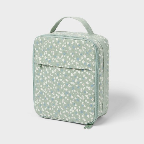 100 Recycled Cotton Floral Lunch Bag Green Room Essentials Target