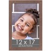 PosterPalooza | Shabby Chic Brown Picture Frame - UV Acrylic, Foam Board Backing, Hanging Hardware - 2 of 4