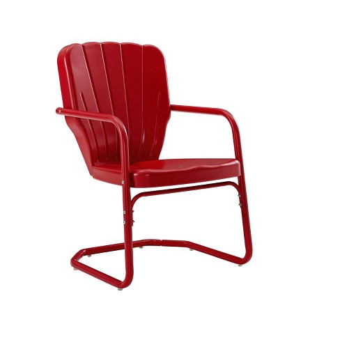 Red metal store chairs target