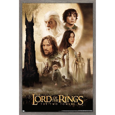 Trends International The Lord Of The Rings: The Two Towers - One Sheet  Framed Wall Poster Prints : Target