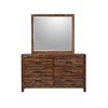 Wren 6 Drawer Dresser and Mirror Set Chestnut - Picket House Furnishings: Rustic Style, Felt-Lined & Dust Proof Storage - 4 of 4