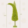 NicBex 5ft Prelit Artificial Christmas Tree with 400 Branch Tips, 100 Lights and Bent Top for Indoor - 2 of 4