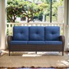 Buenhomino Outdoor Patio Furniture - Wicker Sofa with Removable Cushion, 3 Seater Rattan Couch with Deep Seat, High Backrest for Balcony, Backyard - 2 of 4