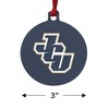 John Carroll University Primary Logo Aluminum Holiday Christmas Tree Ornament - 3 of 4