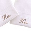 Linum Home Textiles 100% Turkish Cotton "His" and "His" 2PC Hand Towel Set - 3 of 3
