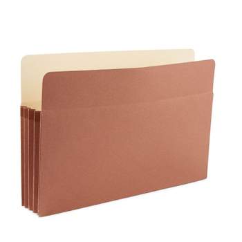 Staples File Pockets 3.5" Expansion Legal Size Brown 25/Box (1526ES) TR418319