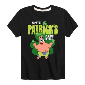 Boys' - SpongeBob Squarepants - Happy St Patricks Day Short Sleeve Graphic T-Shirt - 1 of 4