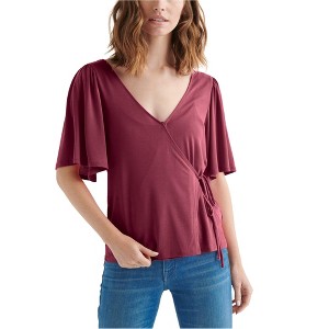Lucky Brand Womens Sand Wash Wrap Blouse - 1 of 1