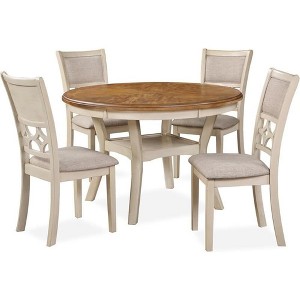 New Classic Furniture, Mitchell 5-Piece Solid Wood Counter Set - 1 of 4
