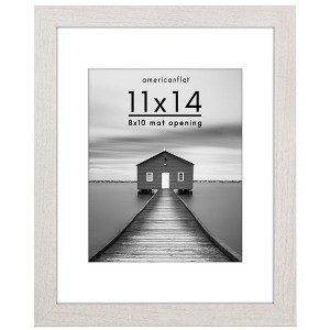 Americanflat Wide Molding Picture Frame with Mat - 1 of 4