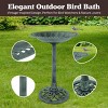 Nature Spring Outdoor Antique Bird Bath - Weather-Resistant Polyresin Basin for Yard and Patio Decor - 2 of 4