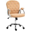NicBex Office Chair with Height Adjustable Modern Button Tufted Computer Chair with Armrests, 5 Casters, Teddy Fleece for Office, Study - 3 of 4