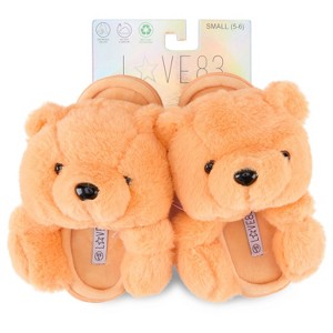 Love 83 3D Plush Bear Open Toe With Hard Outsole - Makes a Great Holidy Gift - 1 of 4