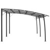 vidaXL Cream Garden Sunshade Awning - 236.2"x118.1"x100.4" Polyester Fabric Canopy, Powder-Coated Steel Frame for Patio, Outdoor - 3 of 4