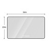 Modern Rectangular Bathroom Vanity Mirror with LED Backlight, Black Wall-Mounted Makeup Mirror for Bathroom - The Pop Home - 4 of 4