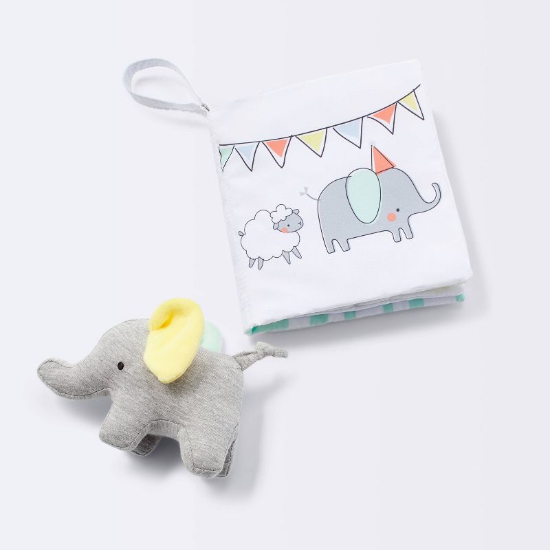 Baby Book and Plush Elephant - Cloud Island&#8482;, 1 of 8