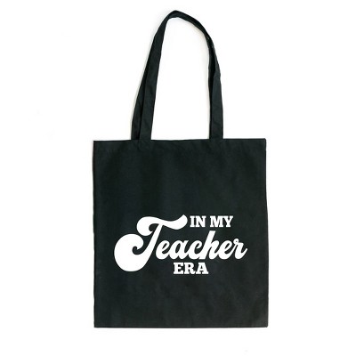 City Creek Prints In My Teacher Era Canvas Tote Bag - 15x16 - Natural
