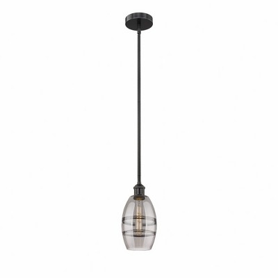 Vaz - 1 Light Stem Hung Mini Pendant In Industrial Style-7.63 Inches Tall and 5.88 Inches Wide