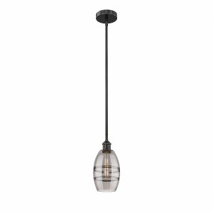 Vaz - 1 Light Stem Hung Mini Pendant In Industrial Style-7.63 Inches Tall and 5.88 Inches Wide - 1 of 1
