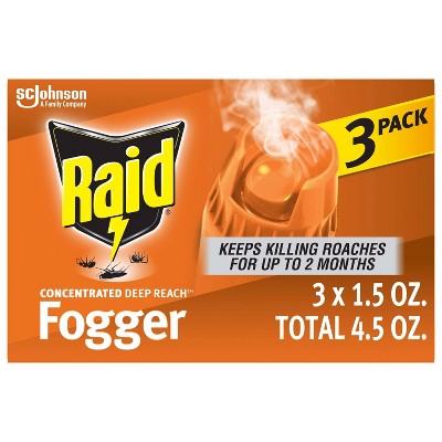 Raid Concentrated Deep Reach Fogger - 1.5oz/3cans