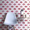 Tempaper & Co. Novogratz Painted Lips Removable Peel and Stick Wallpaper, Red Lips, 28 sq ft: Vinyl, Self-Adhesive, Peelable, Multicolor - 4 of 4