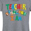 Women's - Dr. Seuss - The Cat In The Hat Book Cover Teacher I Am Short Sleeve Graphic T-Shirt - 2 of 4