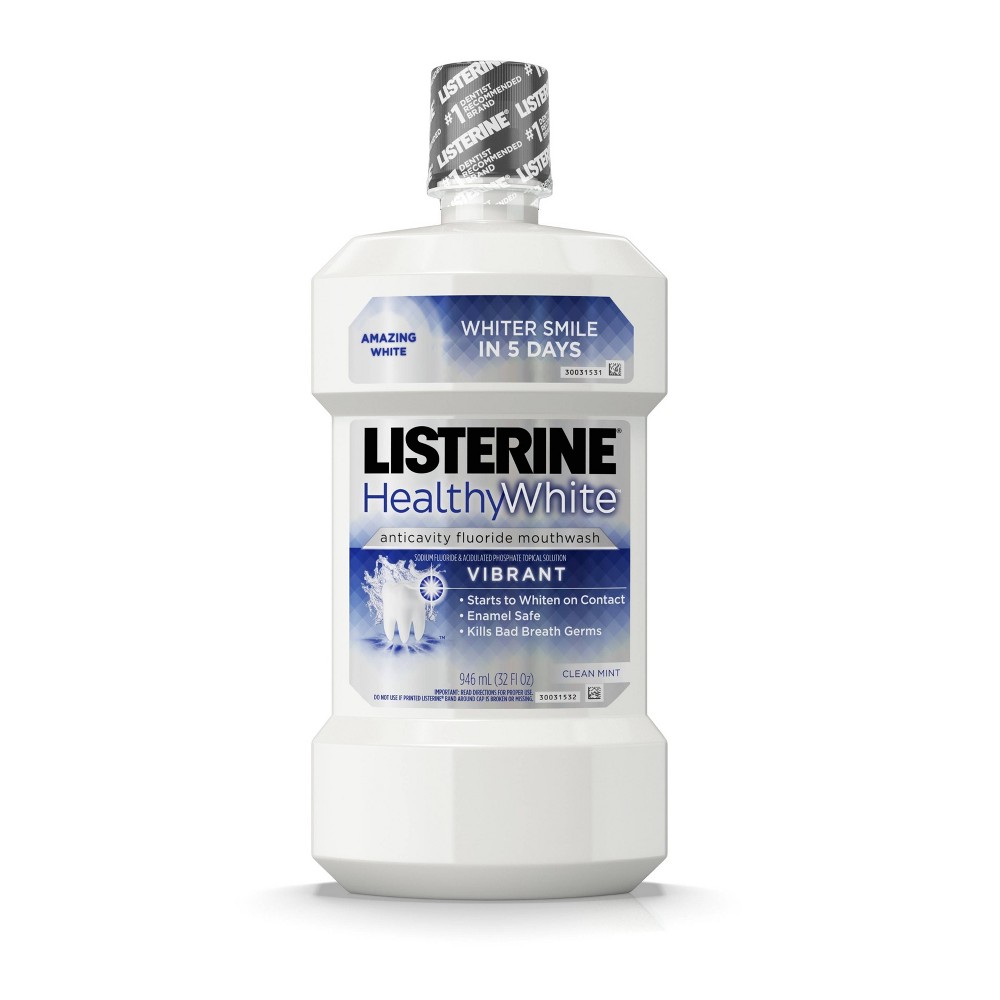 UPC 012547425321 product image for Listerine Healthy White Vibrant Multi-Action Fluoride Mouthwash For Whitening Te | upcitemdb.com