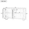 NicBex Wood Buffet Cabinet with Storage, Adjustable Shelf Sideboard Cabinet, Kitchen Cabinets, Pantry Cabinet for Kitchen, Dining Room and Living Room - 3 of 4
