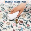 Washable living room rug, with floral decoration and non-slip backing, stain-resistant,  for dining room, bedroom, children's room - 3 of 4