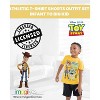 Disney Pixar Toy Story Woody Buzz Lightyear Bo Peep Rex Athletic T-Shirt Mesh Shorts Outfit Set Infant to Little Kid - 2 of 4