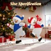 Karl Home  2PCS 3FT Lighted Snowman Christmas Decoration - 4 of 4