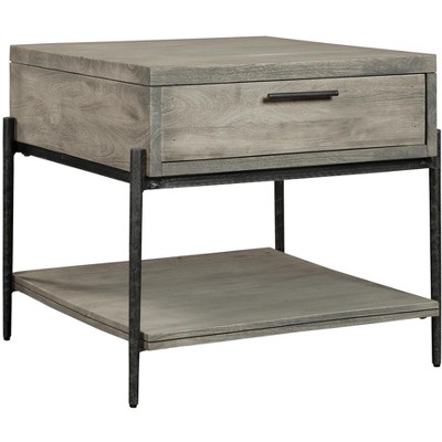 Hekman 24903 End Tbl W/ Drawer Bedford Gray