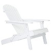 KWPZQEB Folding Adirondack Chair, Wooden Textured with Armrest, Heavy All-Weather, Comfortable Set for Poolside, Backyard, Lawn - 4 of 4
