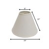 Vynxaria Lampshades: Off White Deep Cone Lampshade, 6" x 19" x 13" with Washer Fitter - 4 of 4