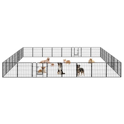 BestMassage Dog Playpen 24/32/40 Inch Heavy Duty Playpen Pen Dog Fence Dog Kennel with Doors Indoor Outdoor Pet Exercise Pen Puppy Playpen
