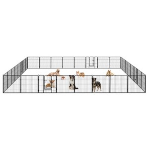 BestMassage Dog Playpen 24/32/40 Inch Heavy Duty Playpen Pen Dog Fence Dog Kennel with Doors Indoor Outdoor Pet Exercise Pen Puppy Playpen - 1 of 4