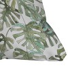 Dash and Ash Climbing Monstera Square Throw Pillow Green/White - Deny Designs - 3 of 4