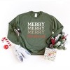 Simply Sage Market Women's Graphic Sweatshirt Merry Christmas Cursive - 3 of 4