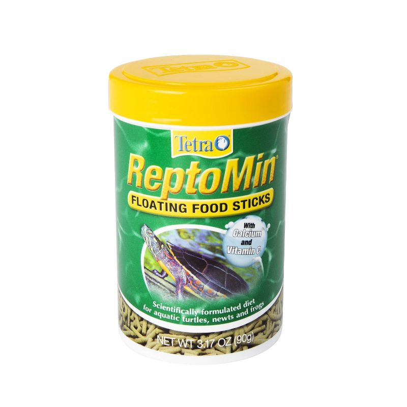 Tetra ReptoMin Grain &#38; Seafood Newts and Frogs Aquatic Turtles Floating Food Sticks - 3.17oz, 1 of 5